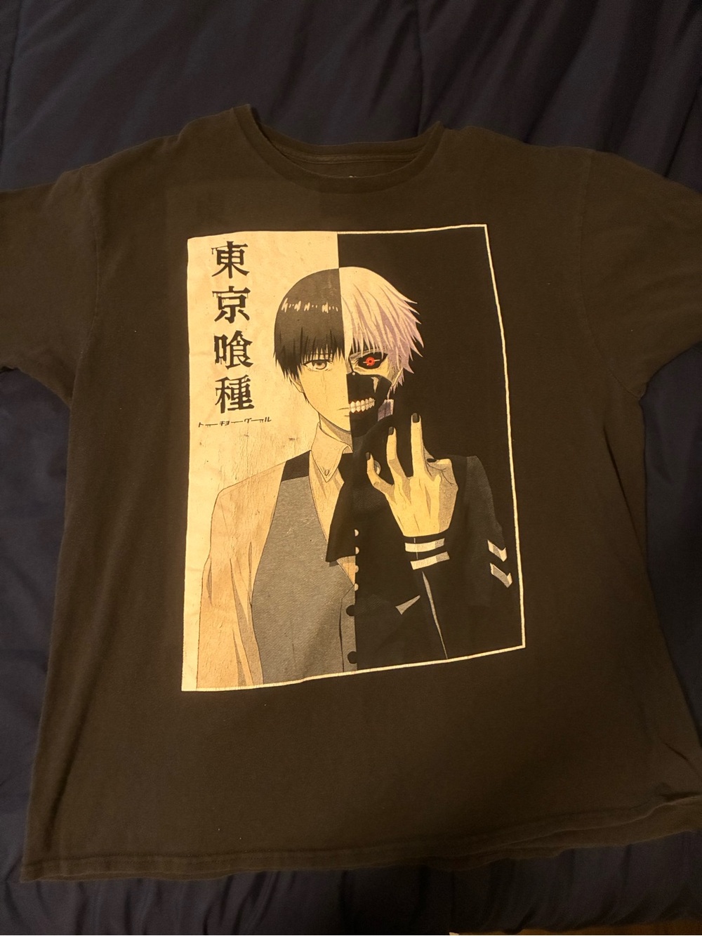 Tokyo Ghoul Half-Face Graphic Tee in Black